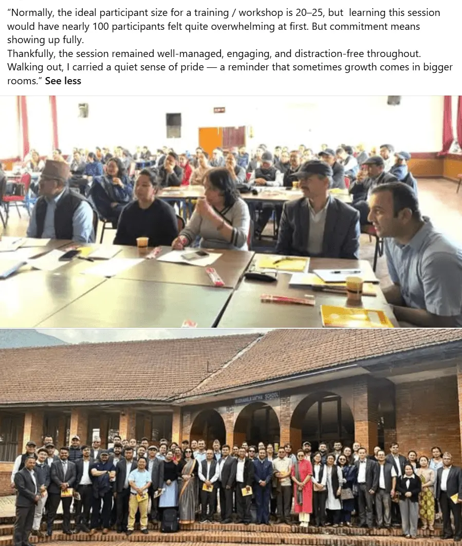 Public Speaking and MC training session, Lalitpur Municipality, Nepal